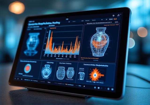 GlazeMetrics ceramic production dashboard showing real-time kiln data and quality metrics